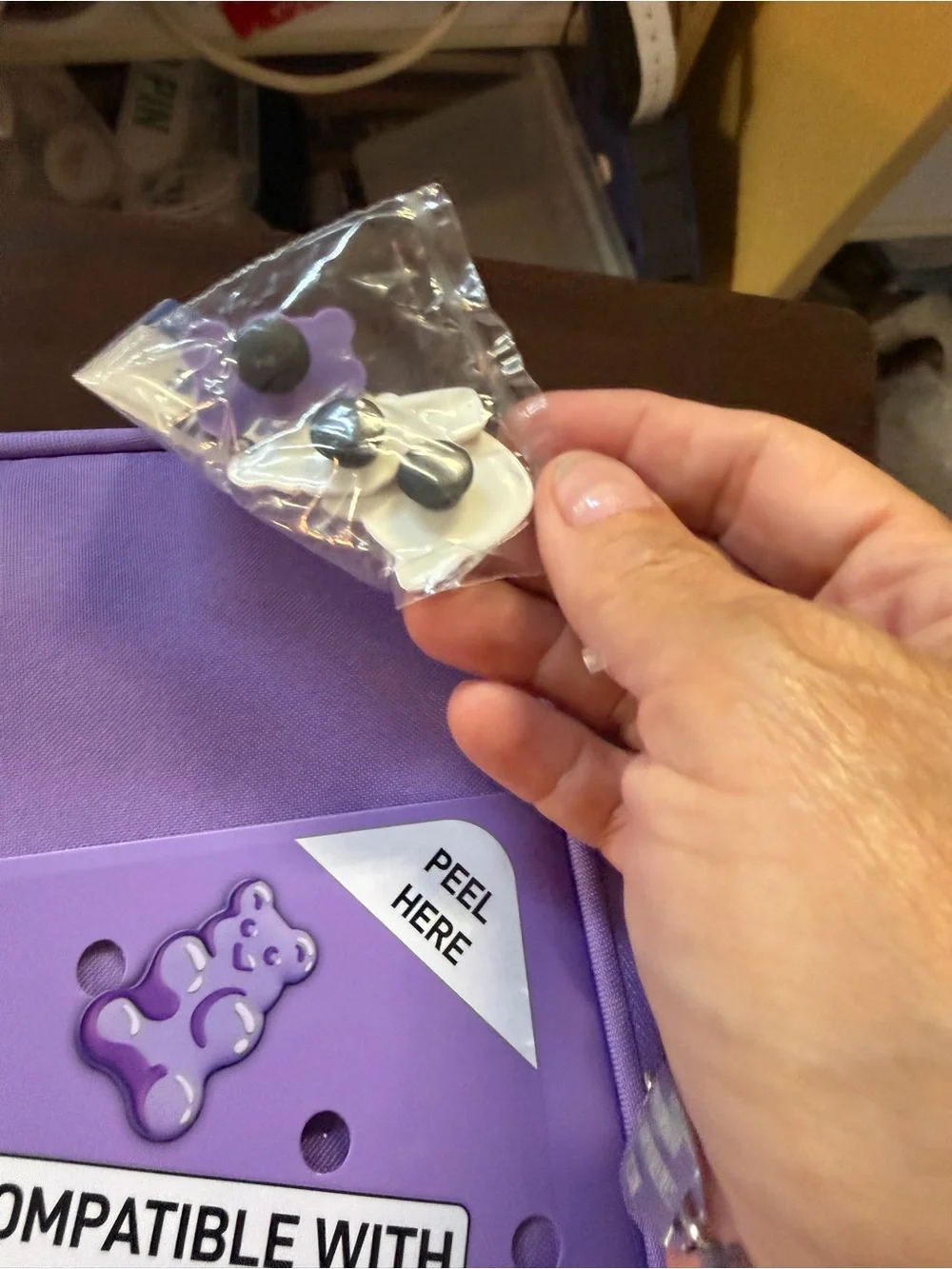 fit+fresh Purple Kids Lunch Bag with Customizable Charms